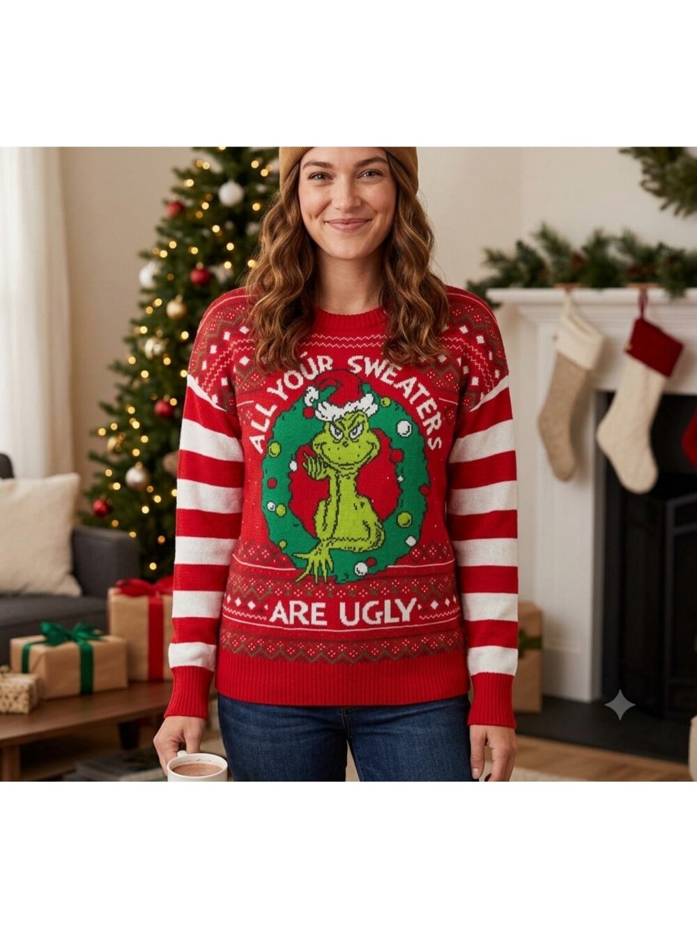 The Grinch "All Your Sweaters Are Only" Christmas Sweater